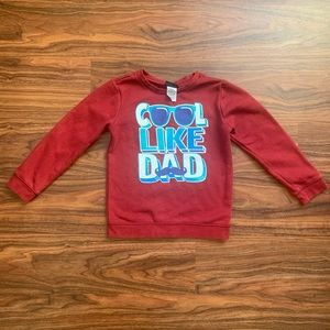 Boys Burgundy graphic sweatshirt